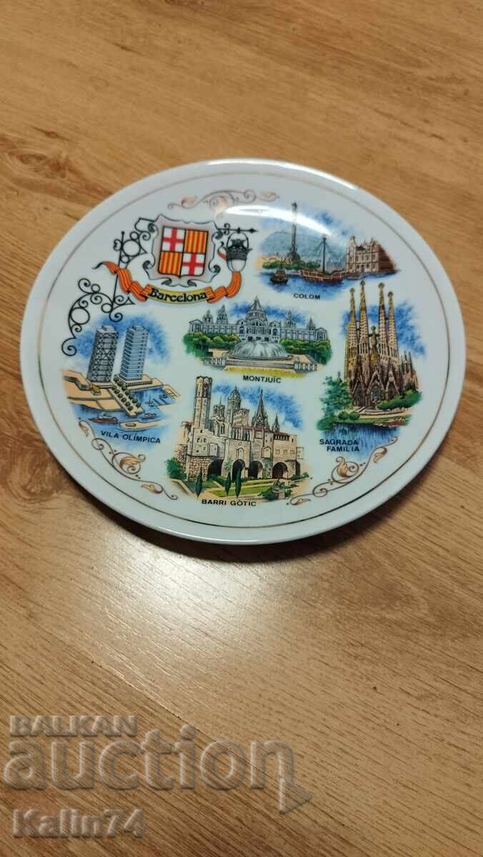 Beautiful plate from Barcelona-Spain.
