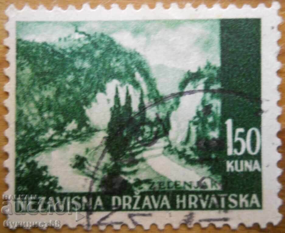 Croația "Peisaj montan - Zelenjak" - 1941