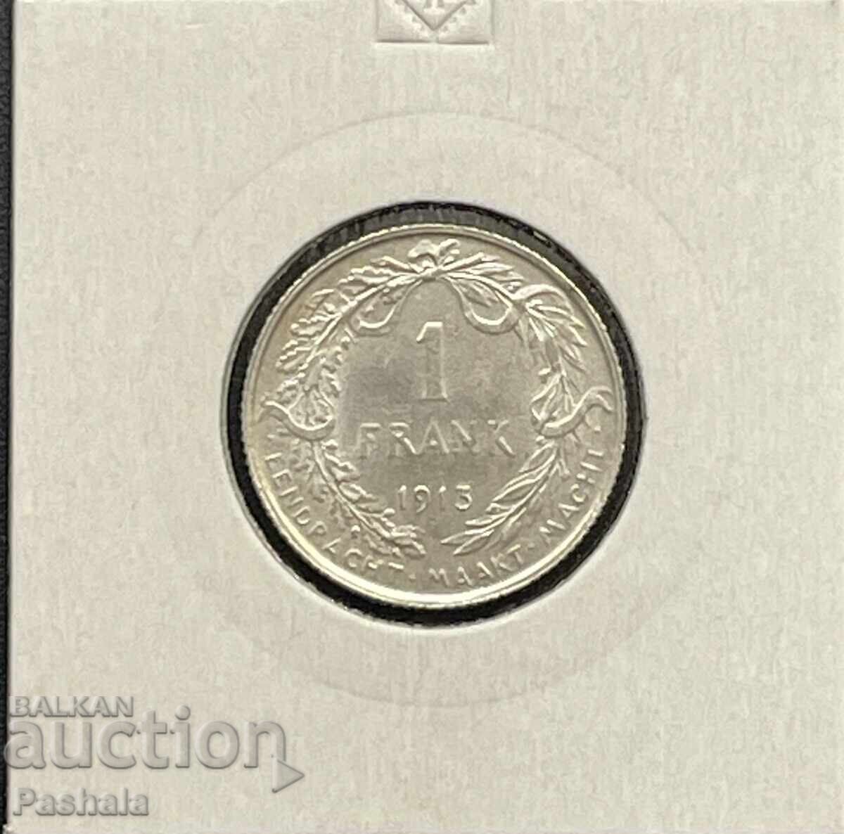 Белгия 1 франк 1913 г.