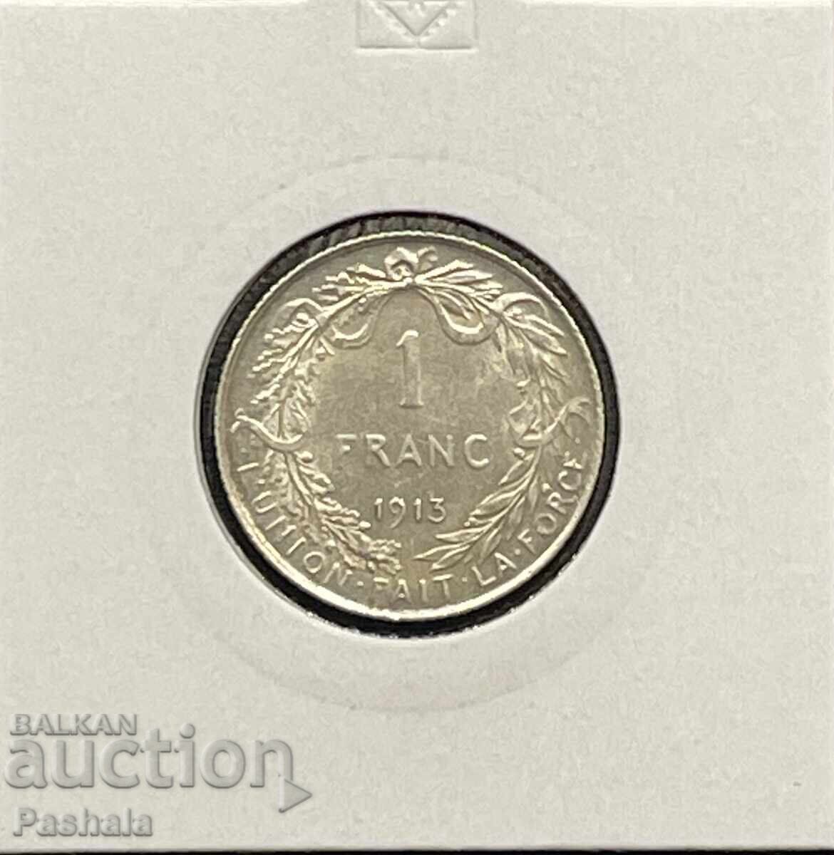 Белгия 1 франк 1913 г.