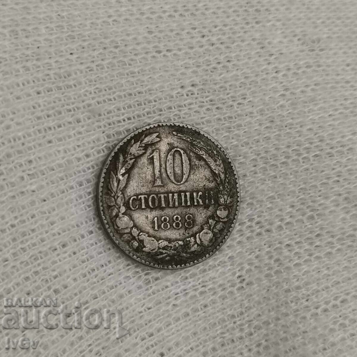 10 cenți 1888