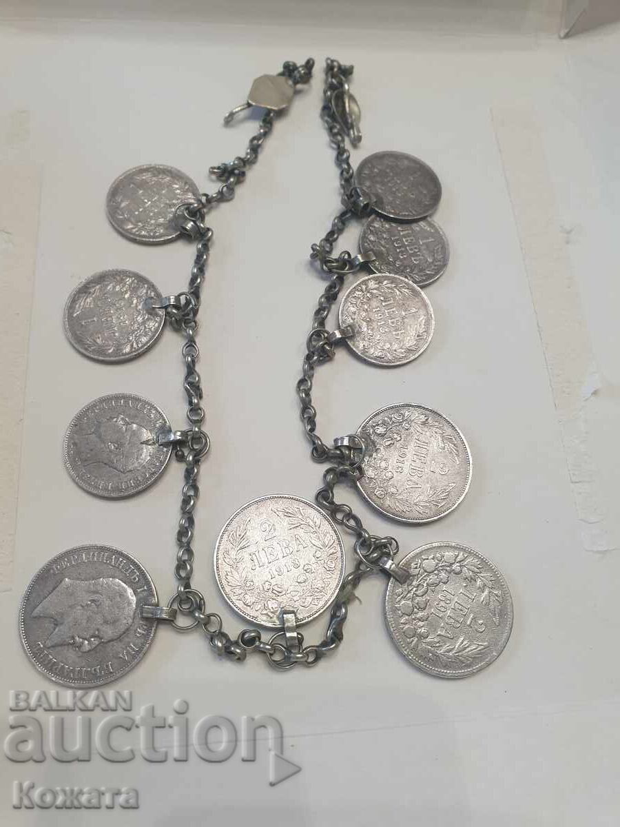 2 leva 1910 2 leva 1891 tsarstvo Bŭlgariya, monede originale