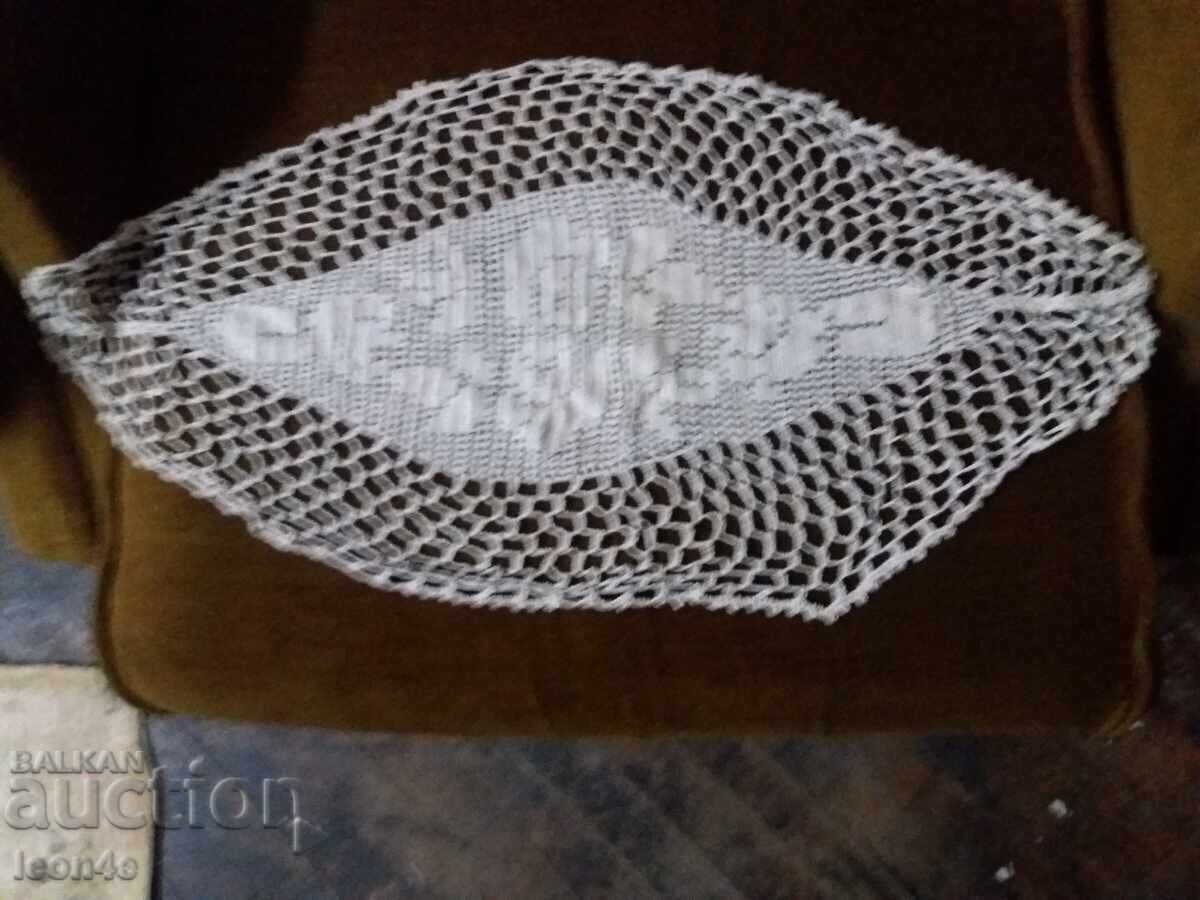 Crochet table runner doily 60/38 cm