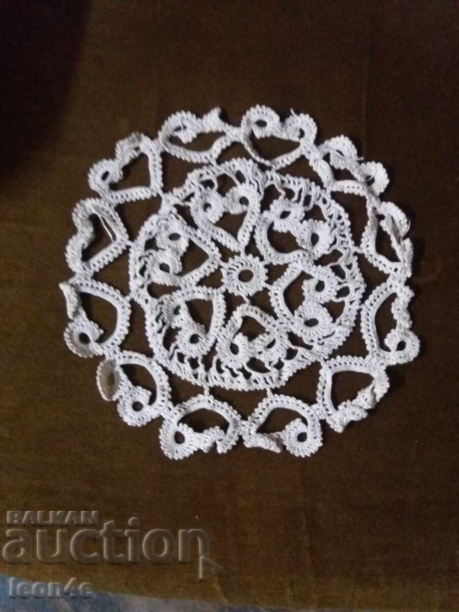 Față de masă croșetată manual, 26 cm Față de masă croșetată manual, 26 cm