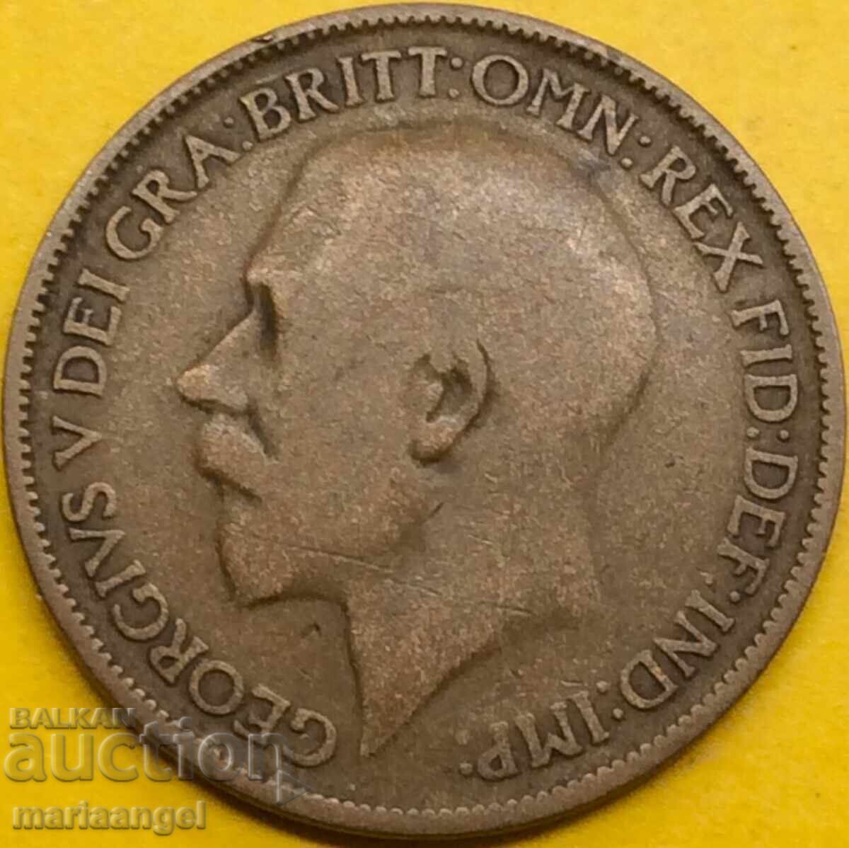 Великобритания 1/2 пени 1912 - 7