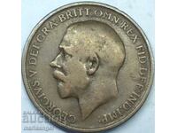 Marea Britanie 1 Penny 1911 George V 30mm Bronz