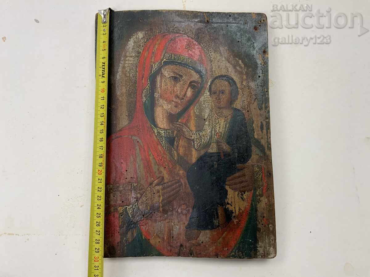 Tsarist Russia old painted icon Theotokos with the Christ Child with price € 56.15 | 109.82 BGN