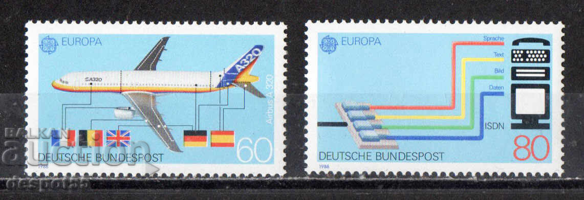 1988. ГФР. Европа - Транспорт и съобщения.