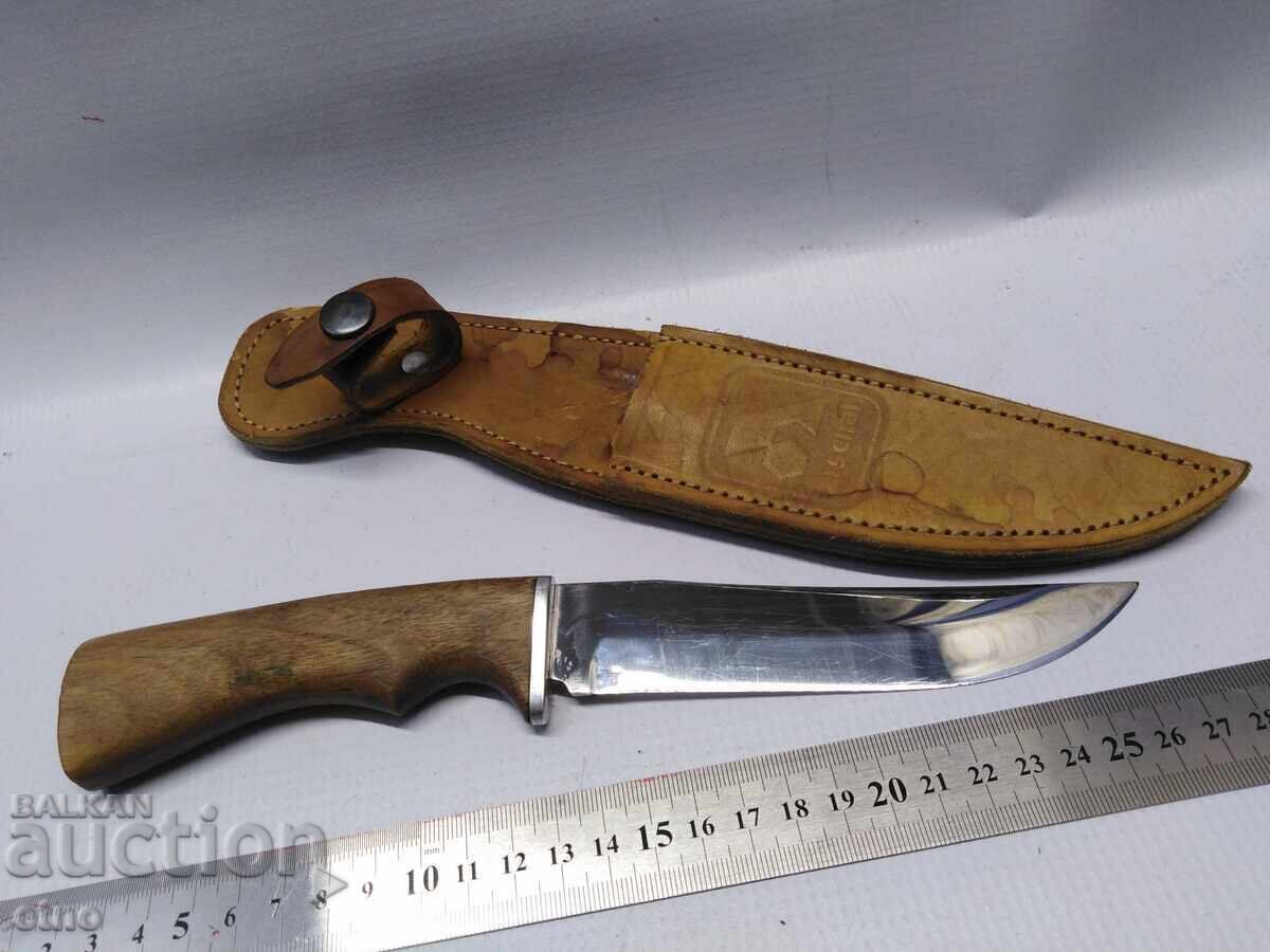 STAR BULGARIAN KNIFE - "ARSENAL", ORIGINAL WITH LEATHER SHEATH - 6