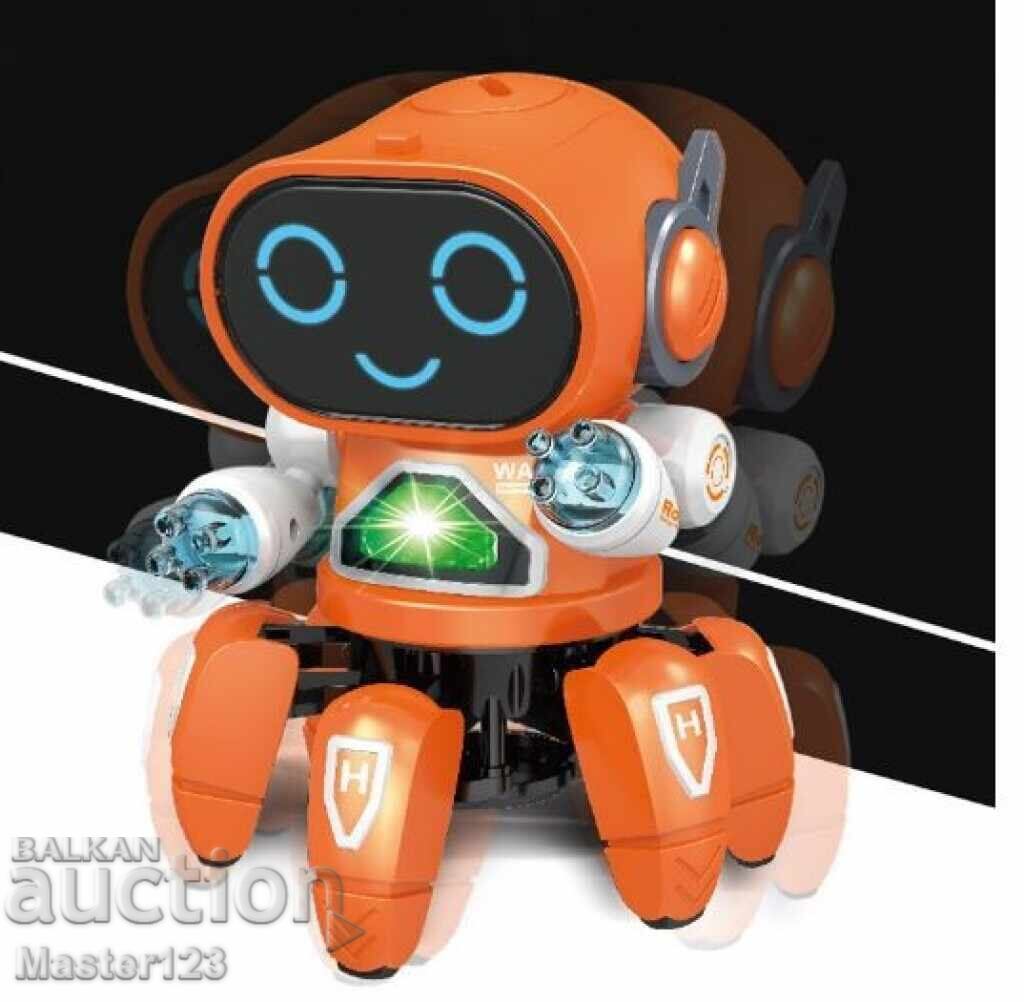 Licitație Mini robot dansator cu lumini LED și rotație la 360 de grade