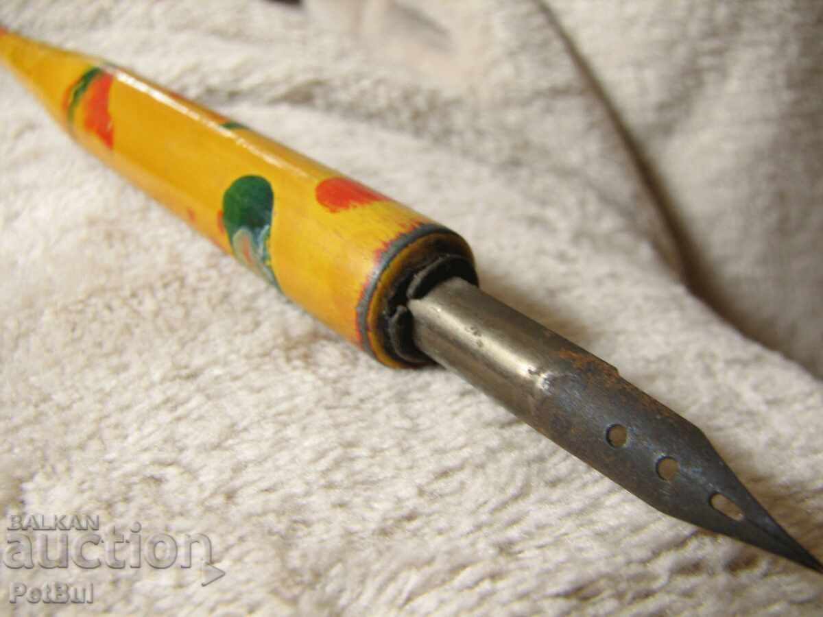 Antique Wooden Dip Pen Yellow - 5
