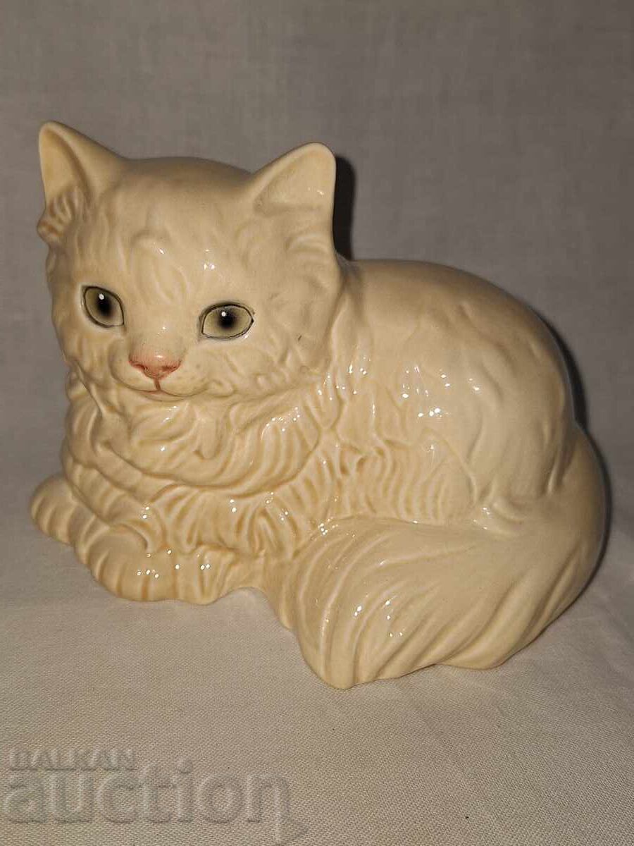 Порцеланова фигура коте--Goebel--West Germany