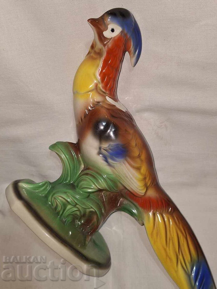 Стара голяма порцеланова фигура папагал с цена € 40.00 | 78.23 лв.