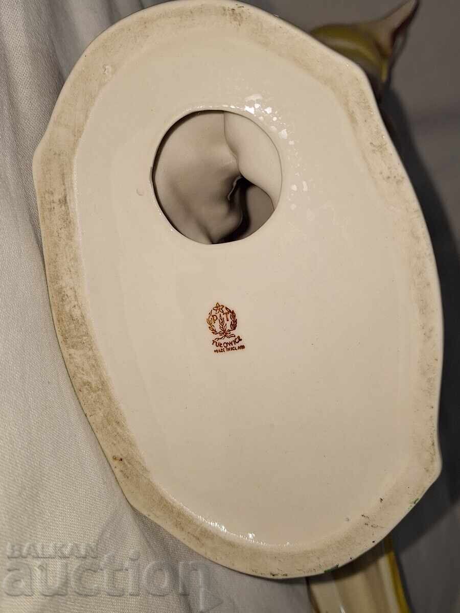 Стара голяма порцеланова фигура папагал - 7