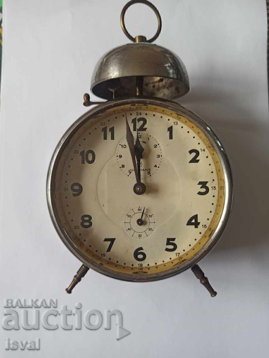 Ξυπνητήρι Junghans, λειτουργικό και χτυπά - πάνω από 100 ετών
