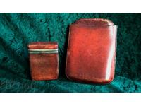 Αγγλικό κουτί τσιγάρων από δέρμα φιδιού και θήκη πούρων