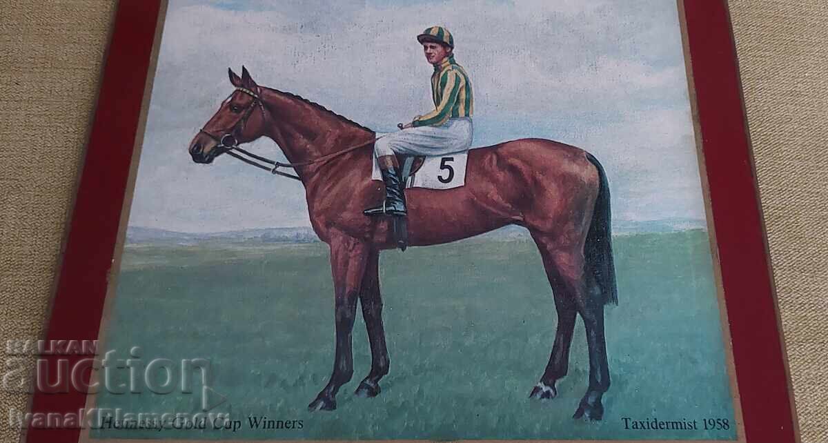 Δημοπρασία Εικόνα σε ξύλινη επιφάνεια vintage για γνώστες