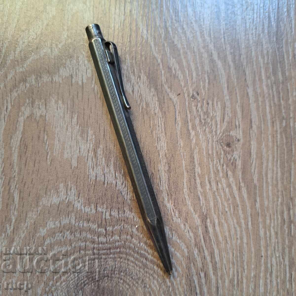 Caran D'Ache stilou mecanic argintat vechi Caran D'Ache Caran D'Ache stilou mecanic argintat vechi Caran D'Ache