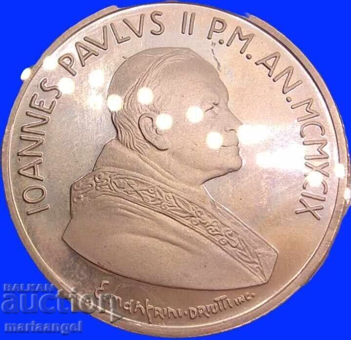 10000 Lira 1999 Vatican PROOF UNC capsule silver - 6