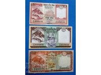 Νεπάλ 2016 3 τεμάχια σετ UNC Καινούργιο