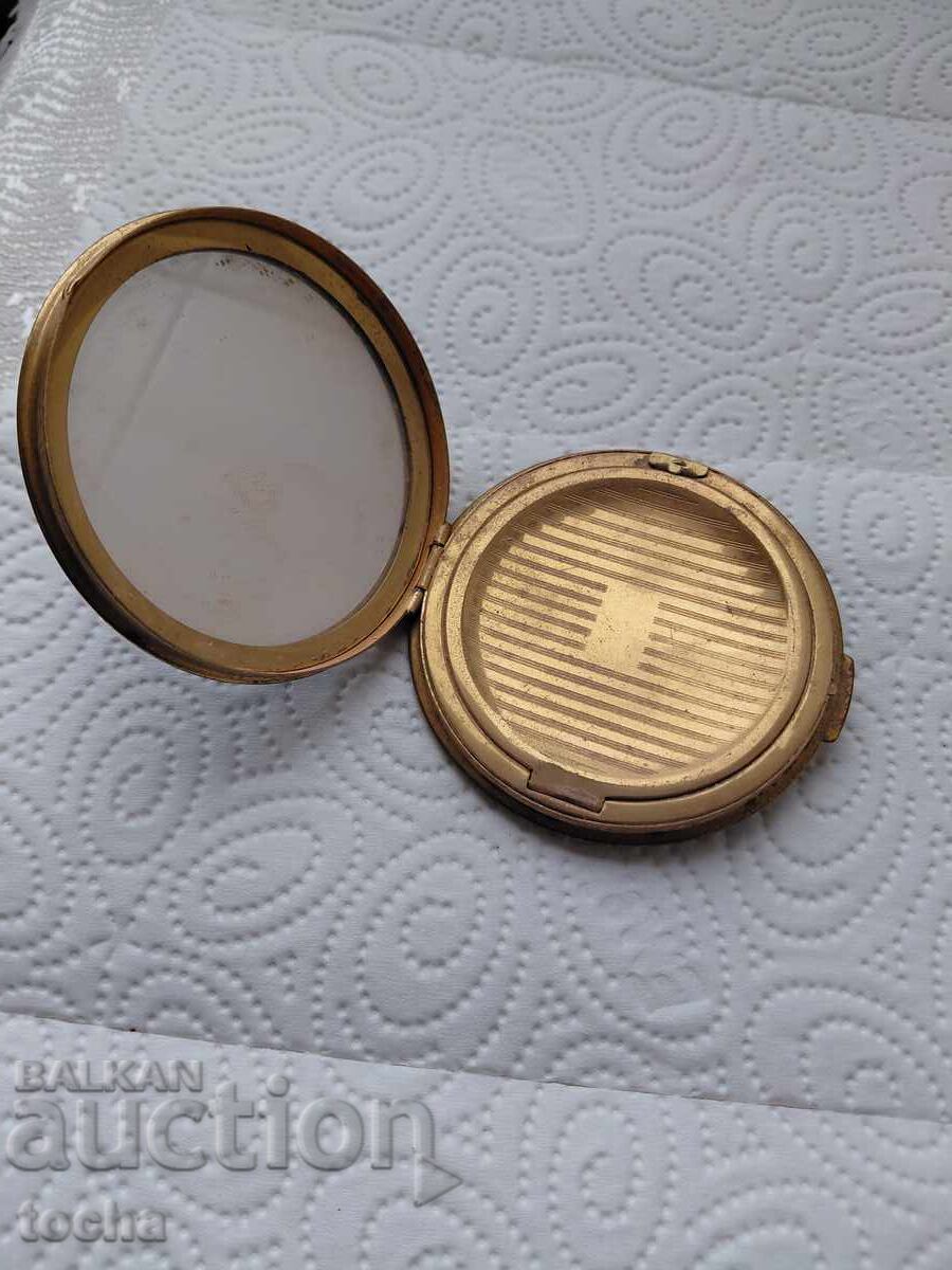 Аукцион старинна пудриера - 2 , запазена