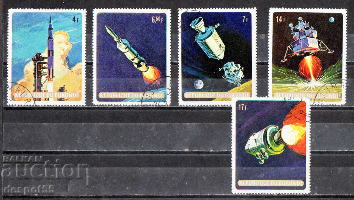 1969. Burundi. Astronauți 1969. Burundi. Astronauți