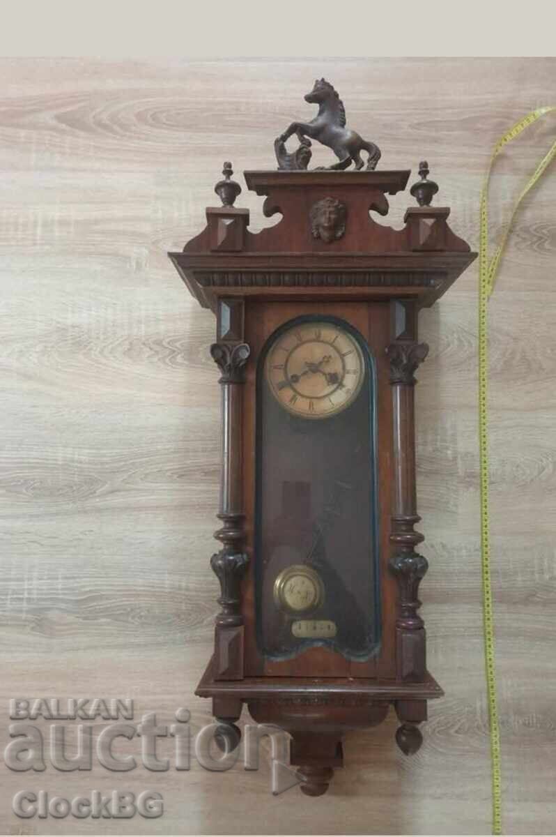 2 Ceasuri de perete Regulator Viena (stil Altdeutsch / Gründerzeit)