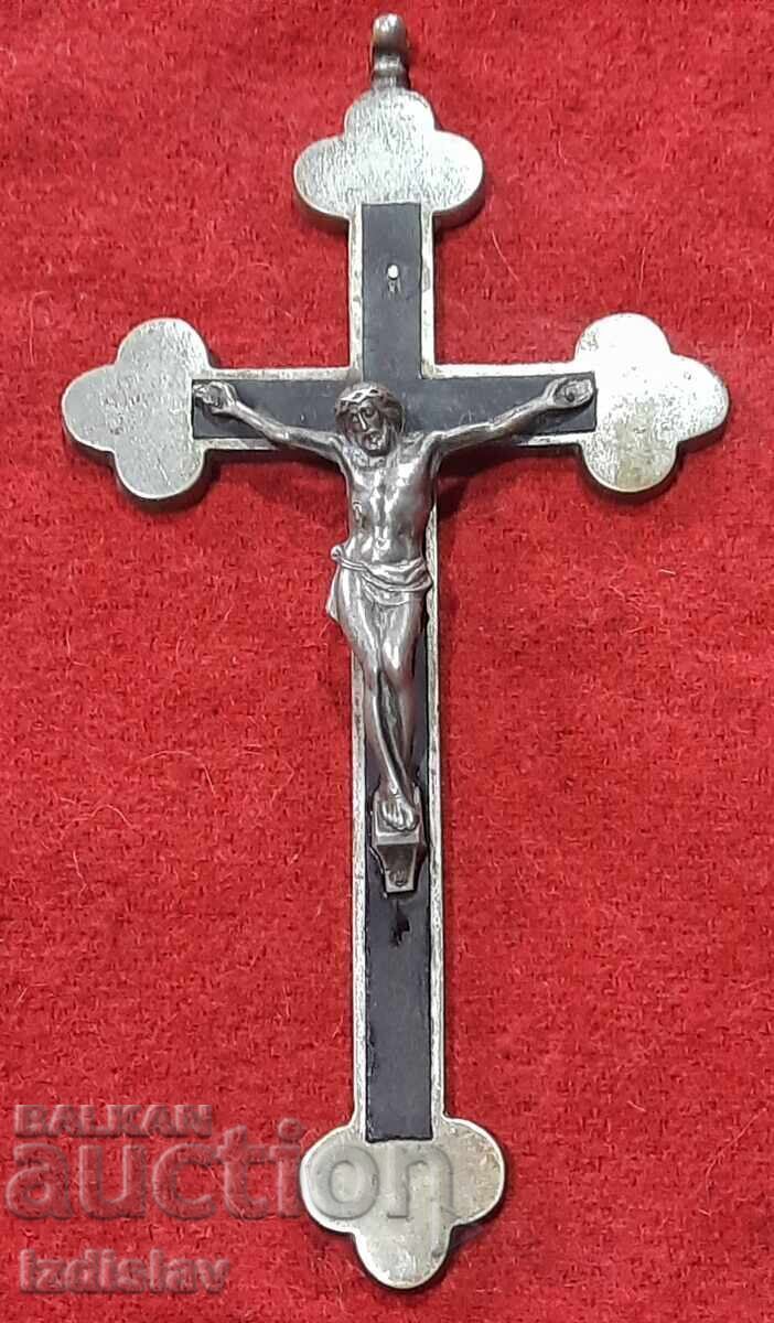 Cruce pectorală veche a unui preot de campanie austro-ungar