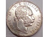 Austria 1 Florin 1880 Franz Joseph Silver