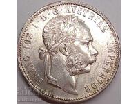 Австрия 1 флорин 1880 Франц Йозеф сребро