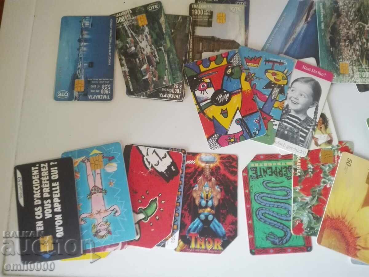 Лот от 60 фонокарти . с цена € 11.99 | 23.45 лв.