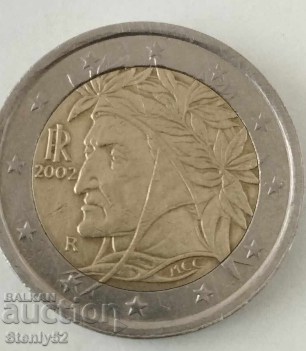 Монета 2 € от 2002 год.-Италия Монета 2 € от 2002 год.-Италия