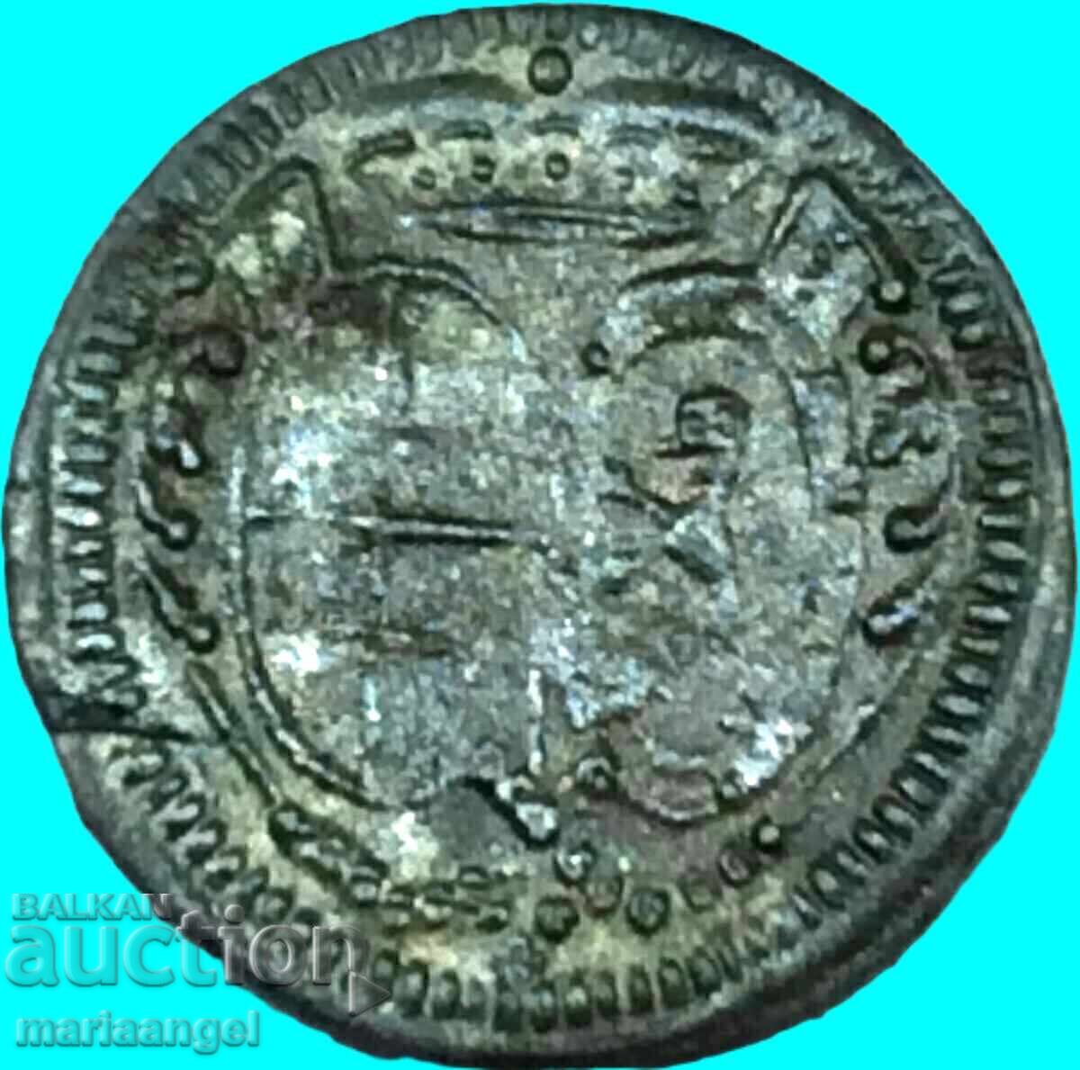 Saxony 1 Pfennig 1717 Γερμανία - σπάνιο νόμισμα! - 6