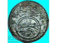 Saxony 1 Pfennig 1717 Germany - rare coin!