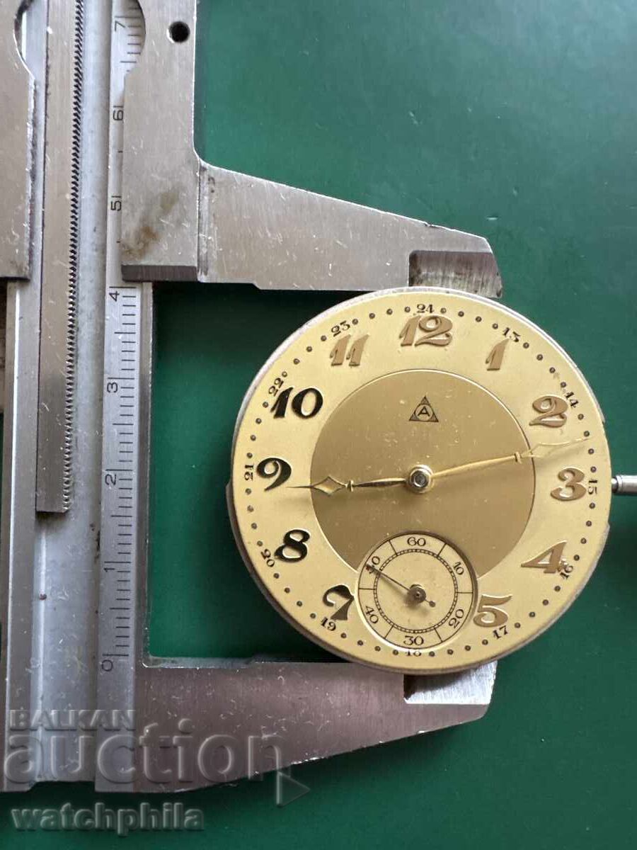Mecanism de ceas de buzunar Alpina Cal. 273A. Rar. Funcționează - 5