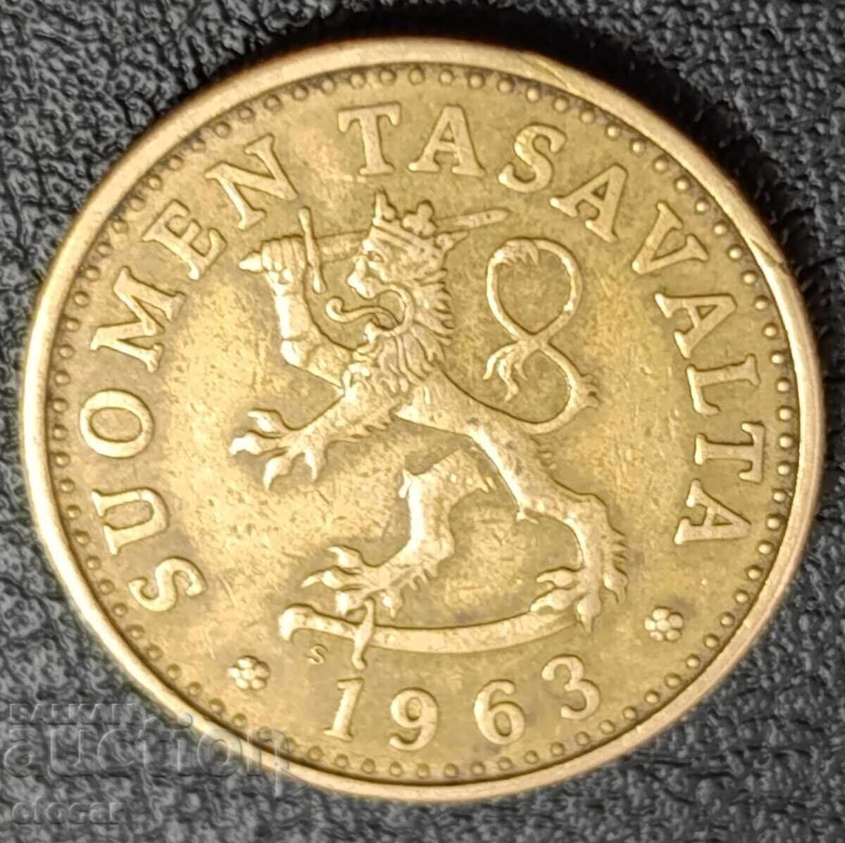 20 penni Finlanda 1963 cu preț € 0.01 | 0.02 BGN