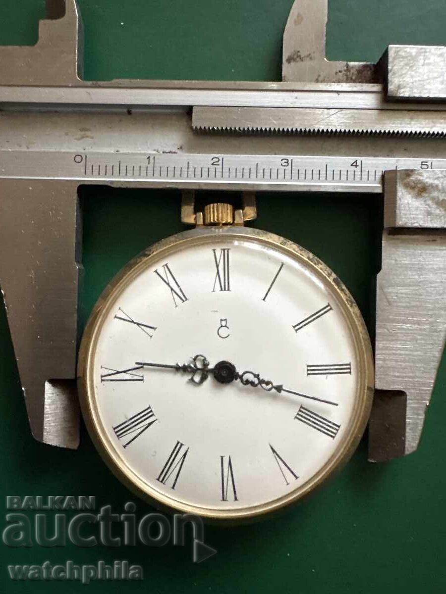 Licitație Ceas de buzunar elvețian mecanic. Funcționează. Rar Licitație Ceas de buzunar elvețian mecanic. Funcționează. Rar