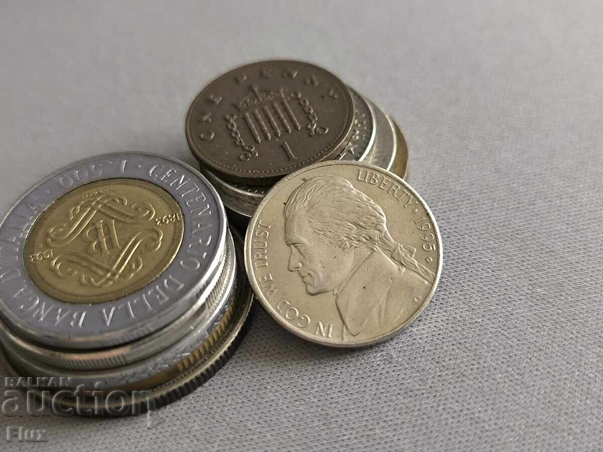 Monedă - SUA - 5 cenți | 1995 cu preț € 0.90 | 1.76 BGN Monedă - SUA - 5 cenți | 1995 cu preț € 0.90 | 1.76 BGN