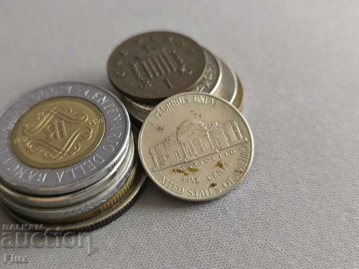 Monedă - SUA - 5 cenți | 2006; seria D cu preț € 1.75 | 3.42 BGN Monedă - SUA - 5 cenți | 2006; seria D cu preț € 1.75 | 3.42 BGN