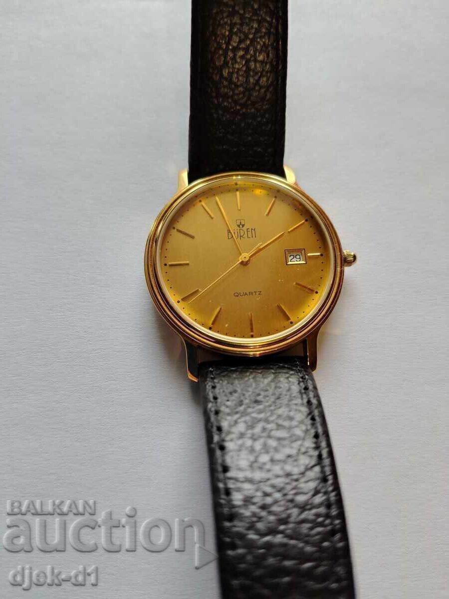 "BUREN"-cuarț, placat cu aur, elvețian cu preț € 20.00 | 39.12 BGN "BUREN"-cuarț, placat cu aur, elvețian cu preț € 20.00 | 39.12 BGN
