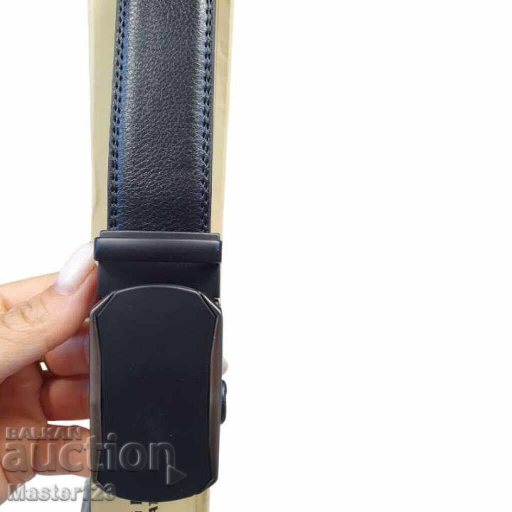 Μοναδική ανδρική ζώνη, γνήσιο δέρμα - 5