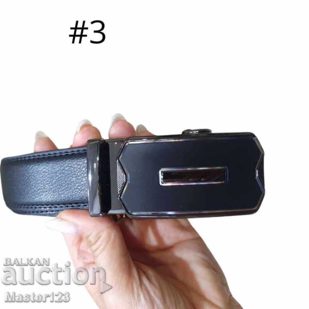 Μοναδική ανδρική ζώνη, γνήσιο δέρμα - 7