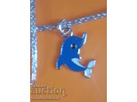 Silver-plated Necklace with Dolphin