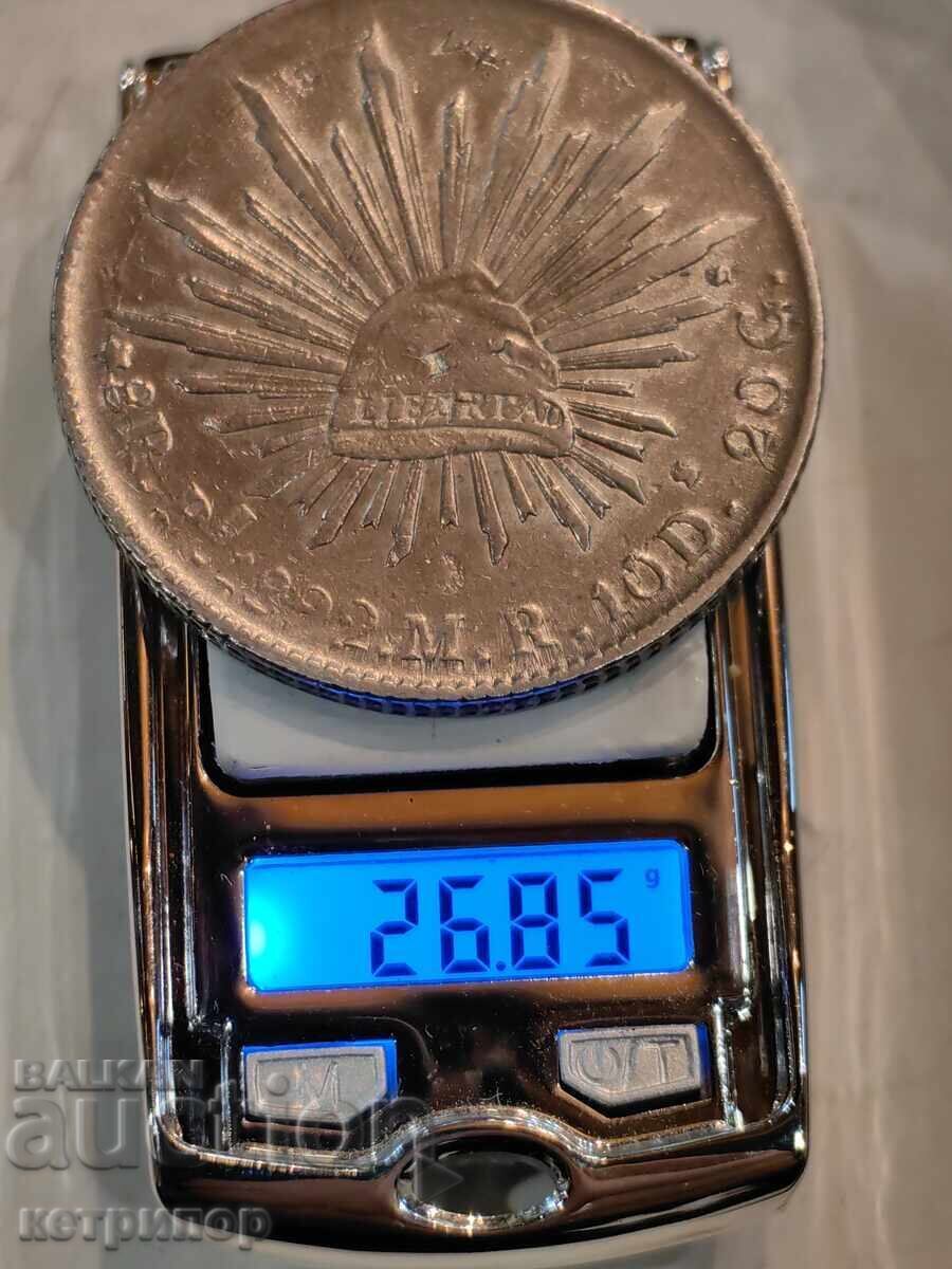 8 Reali Mexico Potosi 1892 argint 8 Reali Mexico Potosi 1892 argint