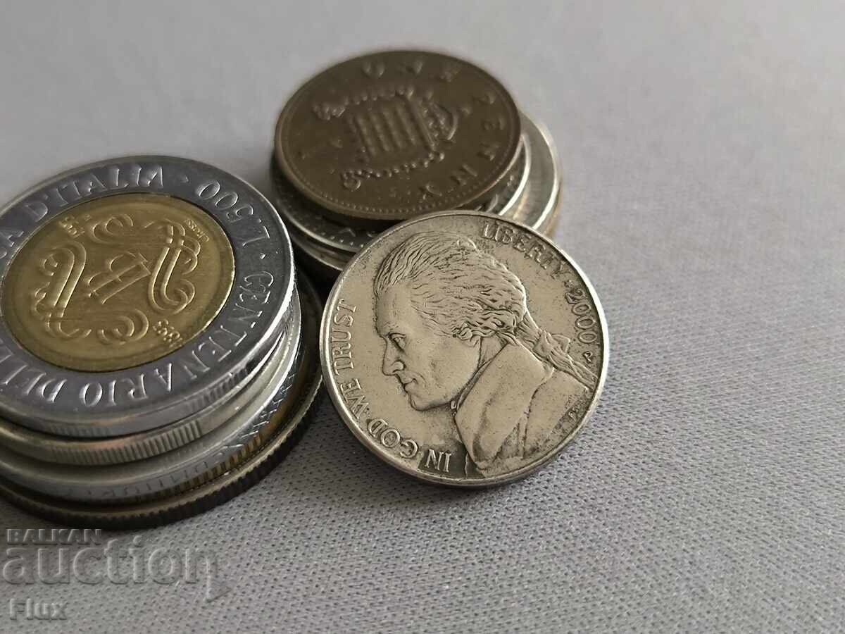 Coin - USA - 5 cents | 2000 with price € 0.60 | 1.17 BGN