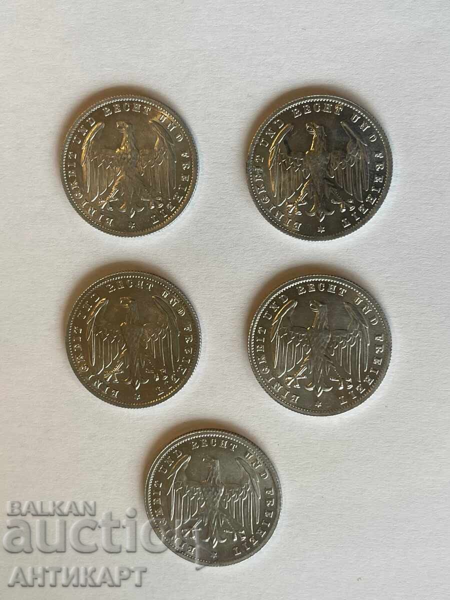 Germania 5 bucăți monede de 500 mărci 1923 aluminiu cu preț € 8.00 | 15.65 BGN Germania 5 bucăți monede de 500 mărci 1923 aluminiu cu preț € 8.00 | 15.65 BGN