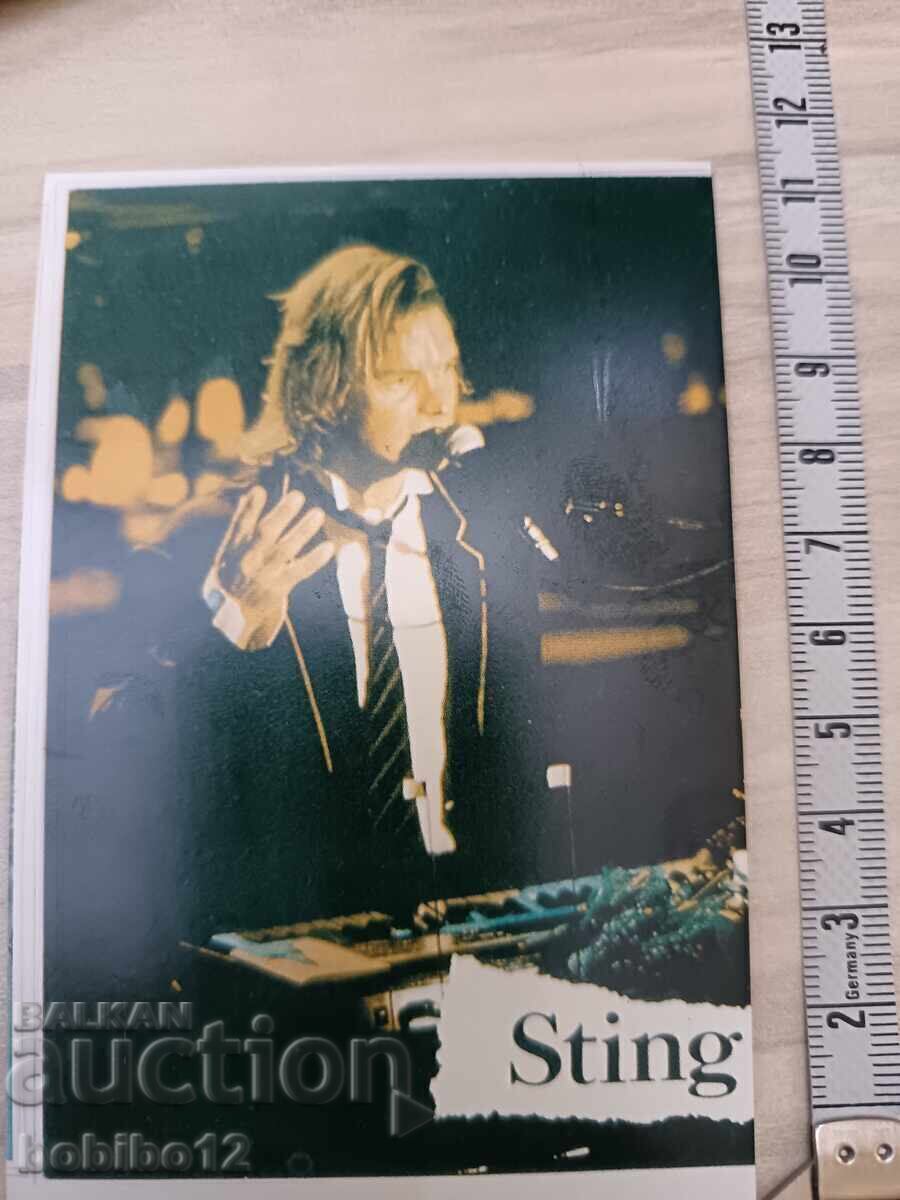 Calendar retro Sting 1990 - 7/11cm - 7 Calendar retro Sting 1990 - 7/11cm - 7