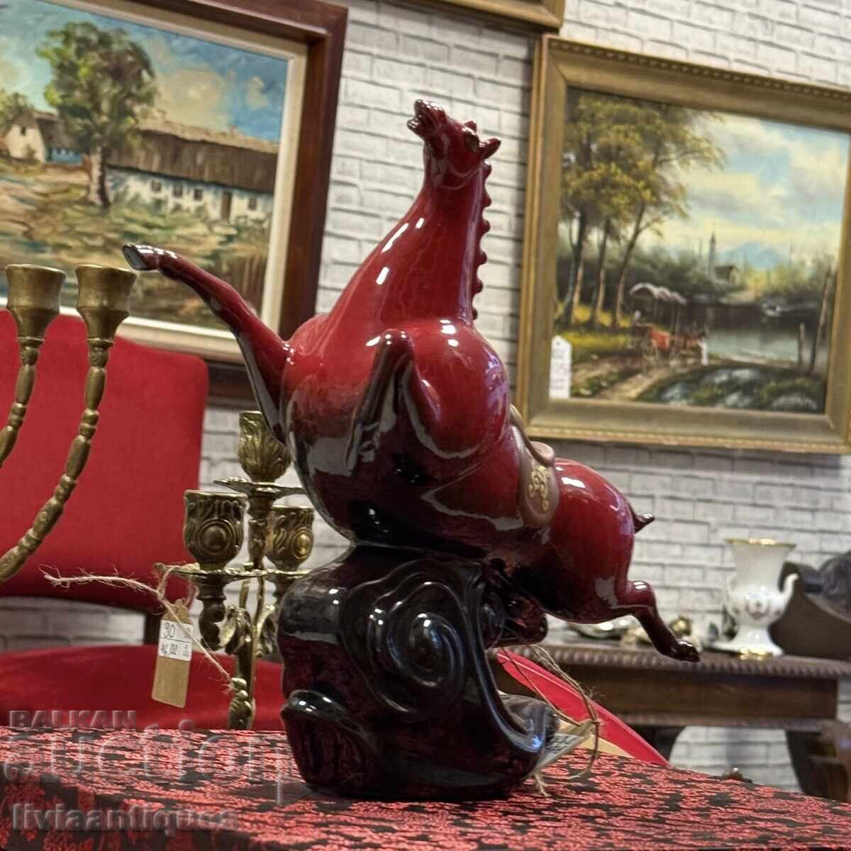 Auction  Porcelain figurine of a horse