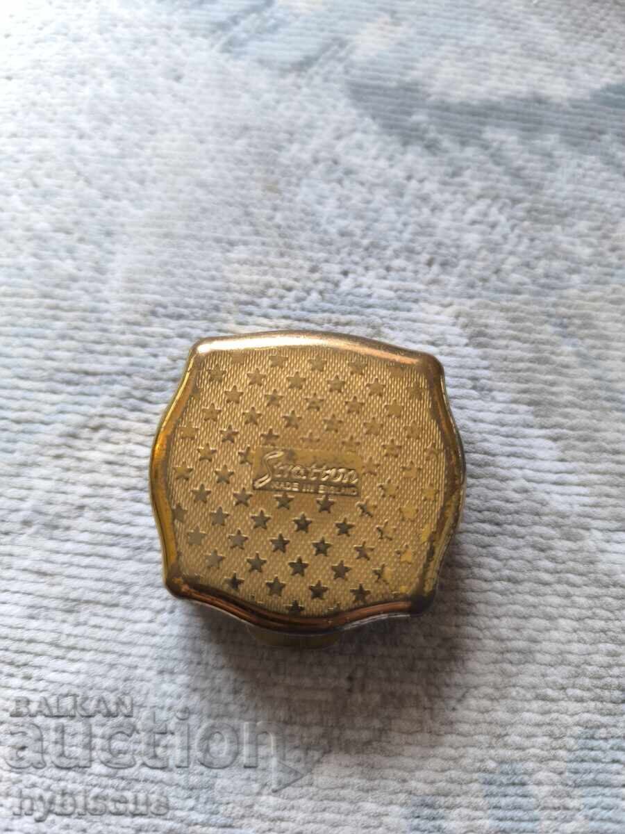 Micuță cutie veche de colecție, marca Stratton, pentru pastile - 6