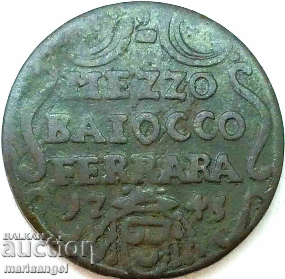 Ватикан мецо байоко 1745 1/2 Бенедикт XIV (1740-1758) РИМ - 5